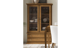 Vitrina con cajones fabricada en madera Ref MCJI10074