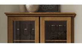 Vitrina con cajones fabricada en madera Ref MCJI10074