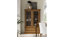 Vitrina con cajones fabricada en madera Ref MCJI10075