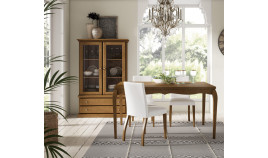 Vitrina con cajones fabricada en madera Ref MCJI10075