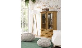 Vitrina con cajones fabricada en madera Ref MCJI10075