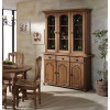 Aparador con vitrina fabricado en madera de Pino Ref MCJI10078