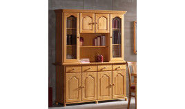 Aparador con librería fabricado en madera de Pino Ref MCJI10082