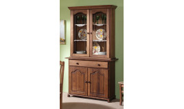 Aparador con vitrina fabricado en madera de Pino Ref MCJI10084