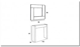 Conjunto Recibidor con Patas en Haya Ref L95000