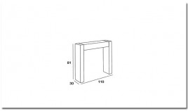 Consola Recibidor con Patas en Haya y cajón Ref MCL125000