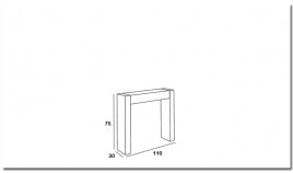 Consola Recibidor de diseño con Patas en Haya y cajón Ref L126000